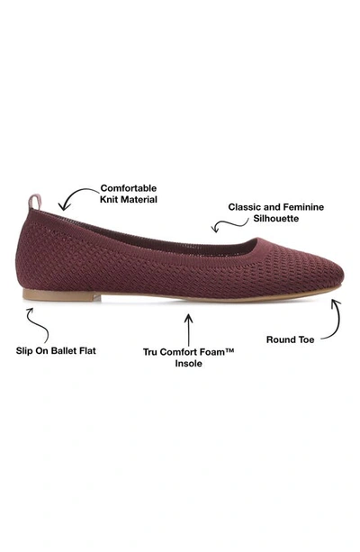 Shop Journee Collection Maryann Knit Flat In Mauve