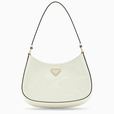 Shop Prada White Floral Leather Cleo Bag Women