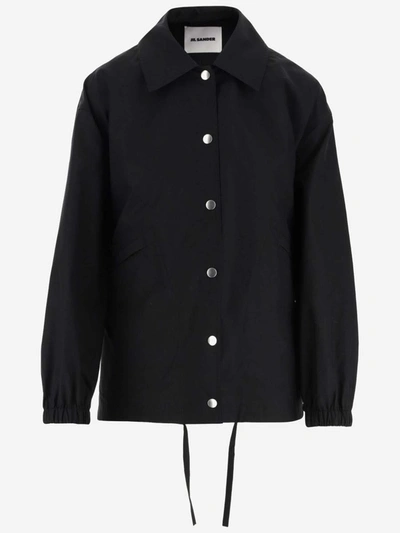 Shop Jil Sander Coats Black In Nero