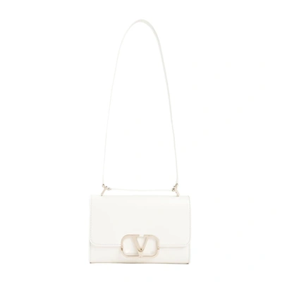Shop Valentino Garavani  Shoulder Bag In White