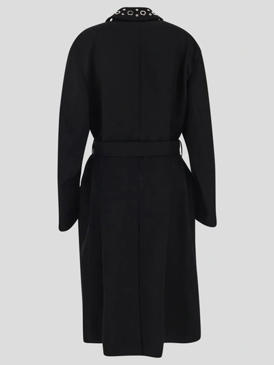 Shop Alexander Mcqueen Long Coat In Black