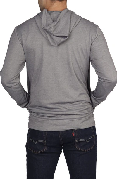Shop Tailorbyrd Mélange Modal Hoodie In Grey