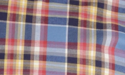Tailorbyrd Long Sleeve Cotton Stretch Button Down Shirt In Blue