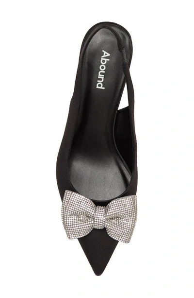 Abound Caroline Crystal Bow Slingback Pump In Black