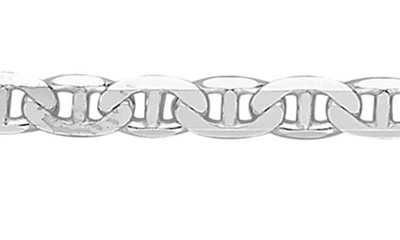 Yield Of Men Sterling Silver Mariner Link Necklace In Silver