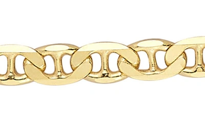 Yield Of Men 18k Gold Plated Sterling Silver Mariner Link Necklace In Gold
