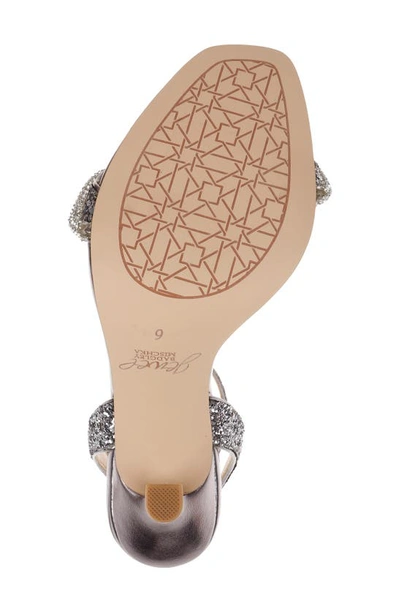 Jewel Badgley Mischka Gemma Ankle Strap Sandal In Smoke