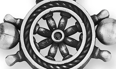 Yield Of Men Sterling Silver Oxidized Nautical Chain Bracelet In Silver