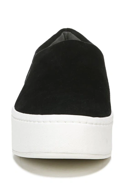 Shop Vince Warren Platform Sneaker In Black Suede