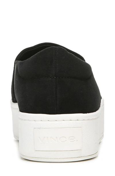 Shop Vince Warren Platform Sneaker In Black Suede