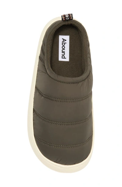 Abound Devon Quilted Clog Slipper In Olive Night