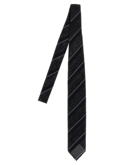 Shop Brioni 'regimental' Tie In Multicolor