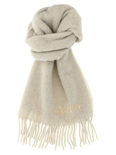 Shop Isabel Marant 'firny' Scarf In Beige