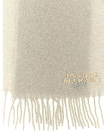 Shop Isabel Marant 'firny' Scarf In Beige