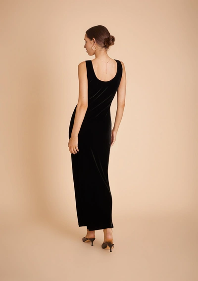 Shop Gilda & Pearl Phaedra Silk Velvet Maxi Dress