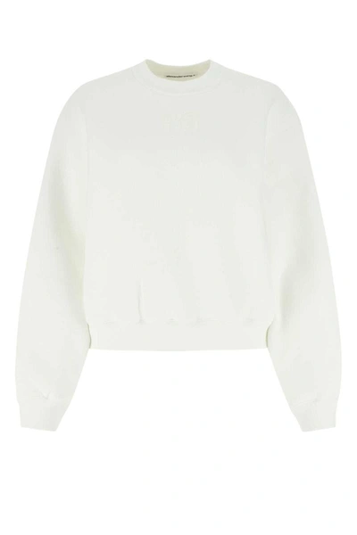 Shop Alexander Wang T By  Sweatshirts In White