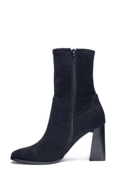 Shop Chinese Laundry Kyrie Bootie In Black Suedette