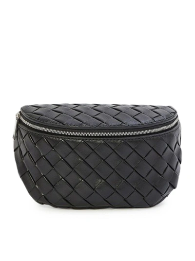 Shop Bottega Veneta Braided Pouch In Black