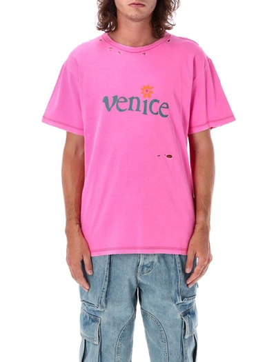 Shop Erl Venice Tshirt In Pink