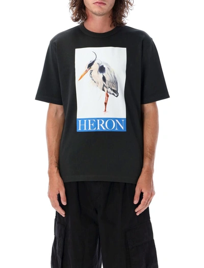 Shop Heron Preston Heron Bird Painted Tee In Black