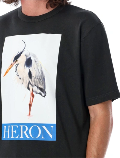 Shop Heron Preston Heron Bird Painted Tee In Black