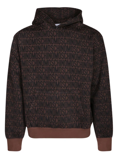 Shop Moschino Sweatshirts In Brown