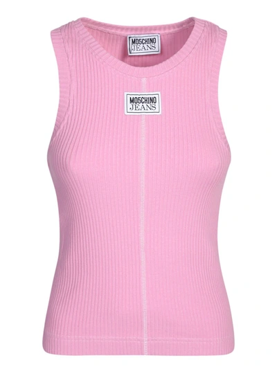 Shop Moschino Tops In Pink