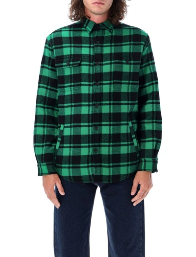 Shop Polo Ralph Lauren Flanel Check Shirt In Green Black Check