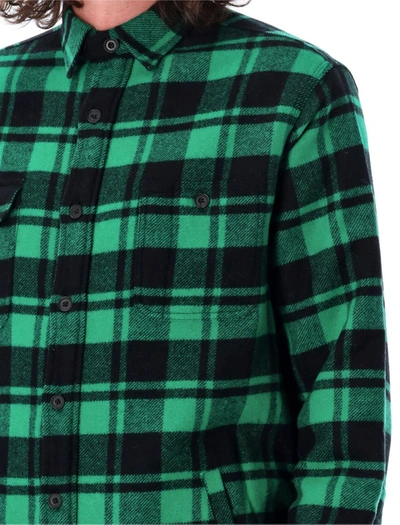 Shop Polo Ralph Lauren Flanel Check Shirt In Green Black Check