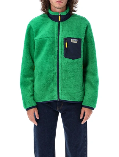 Shop Polo Ralph Lauren Sherpa Jacket In Green