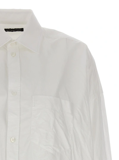 Shop Balenciaga Cocoon Shirt, Blouse White
