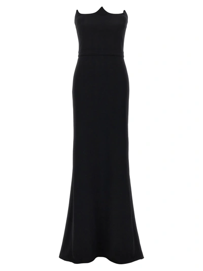 Shop Alexander Mcqueen Corset Dress Dresses Black