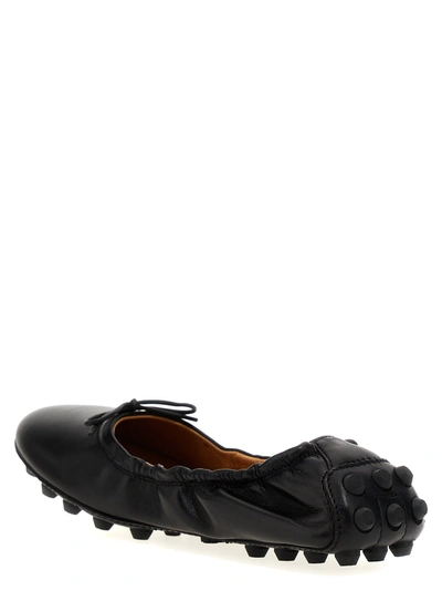 Shop Tod's Gommini Flat Shoes Black