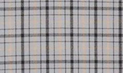 Mizzen + Main City Trim Fit Nickel Houston Plaid Flannel Button-down Shirt In Gray