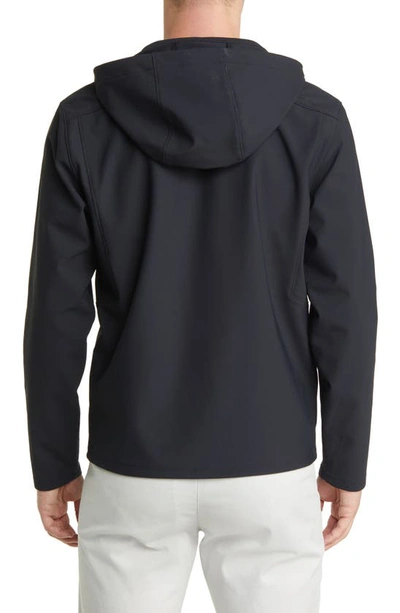 Mizzen + Main Stinger Water Resistant Hooded Jacket In Black
