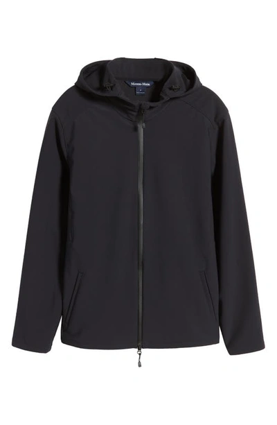 Mizzen + Main Stinger Water Resistant Hooded Jacket In Black