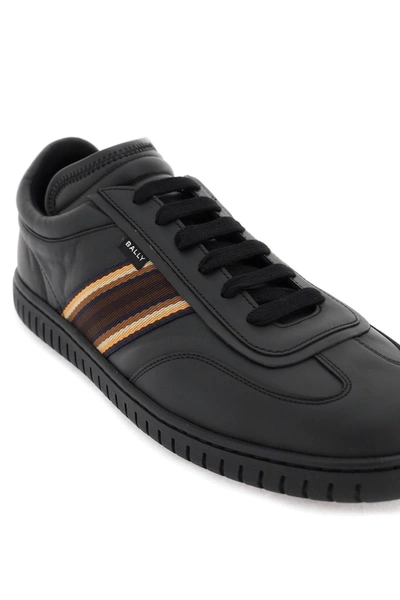 Shop Bally Parrel Ribbon Leather Sneakers