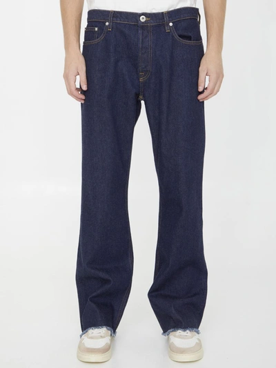 Shop Lanvin Blue Denim Jeans