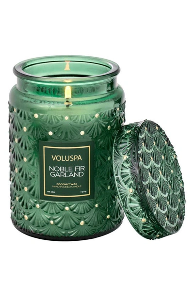 Shop Voluspa Noble Fir Garland Large Jar Candle, 18 oz