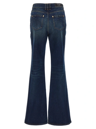Shop Balmain Vintage Bootcut Jeans Blue