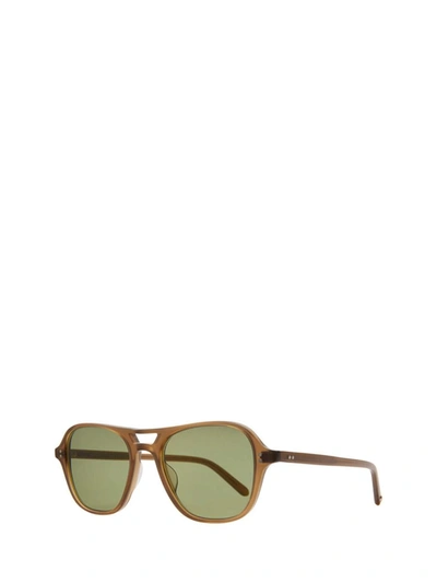 Shop Garrett Leight Sunglasses In Matte Caramel