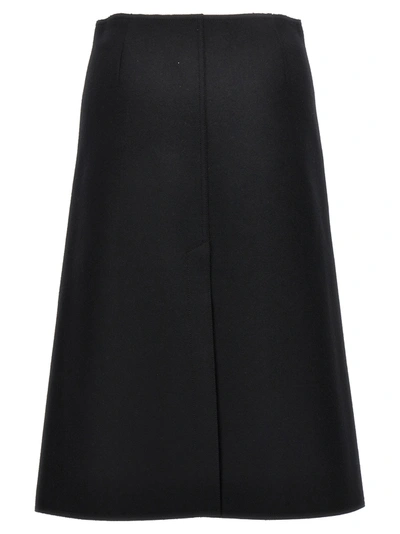 Shop Lanvin Wool Skirt Skirts Black