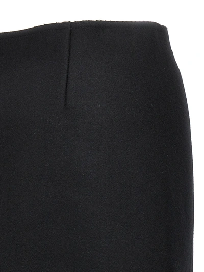 Shop Lanvin Wool Skirt Skirts Black