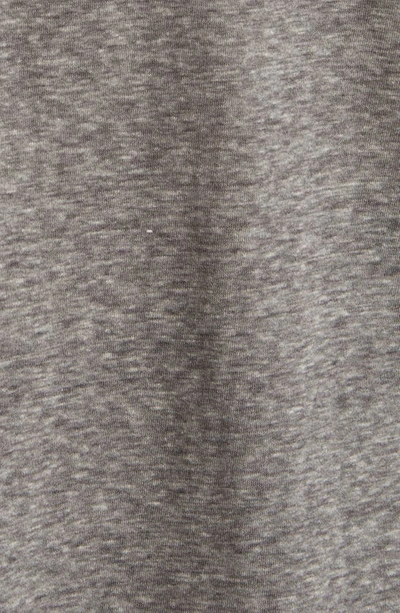Shop Daniel Buchler Heathered Recycled Cotton Blend Henley Pajama T-shirt In Dark Grey
