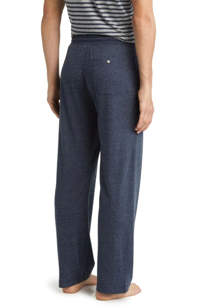 Shop Daniel Buchler Heathered Recycled Cotton Blend Pajama Pants In Navy