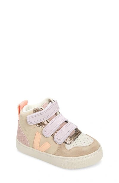 Shop Veja Kids' Small V-10 Sneaker In Multico-almond Peach