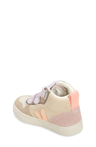 Veja Kids Offwhite Sneakers For Girls In Multico-almond Peach