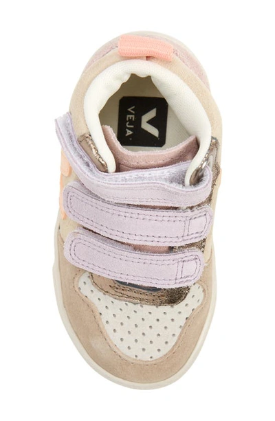 Veja Kids Offwhite Sneakers For Girls In Multico-almond Peach