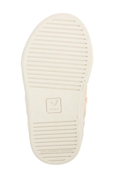 Veja Kids Offwhite Sneakers For Girls In Multico-almond Peach