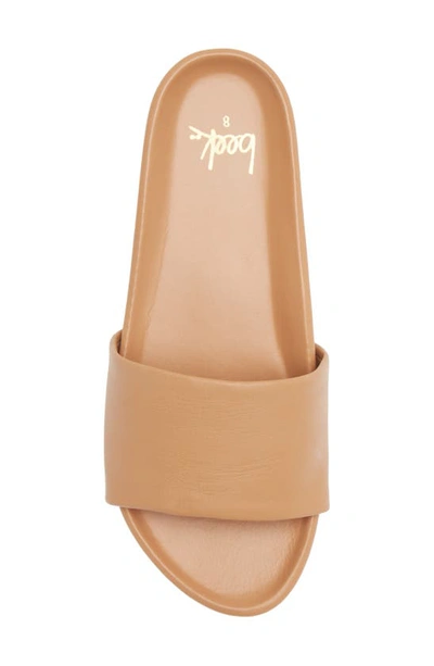 Shop Beek Gallito Leather Slide Sandal In Honey/honeydnu